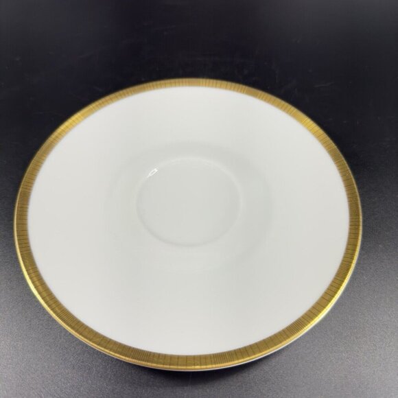 VTG Rosenthal Germany 3680 White Gold Band Black Lines Tea Cup And Saucer Set - Picture 13 of 14